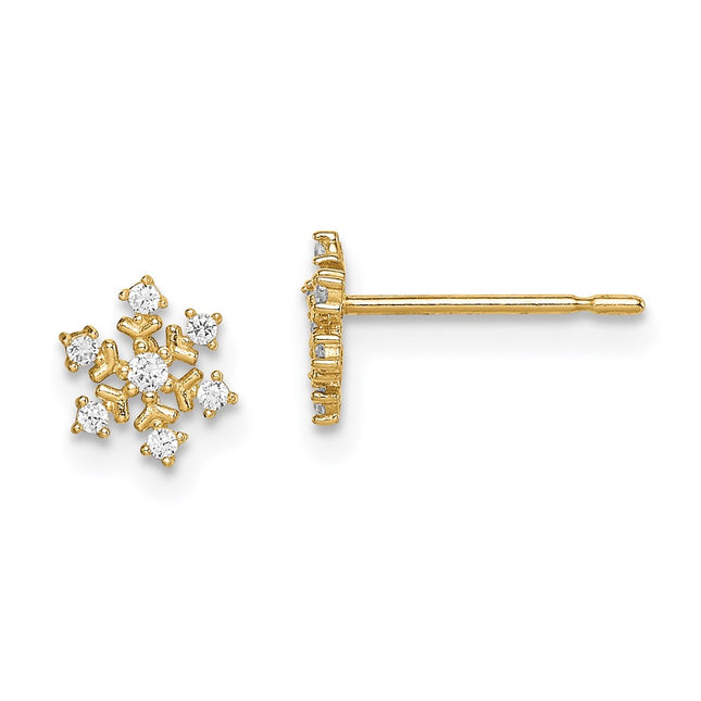 14k Yellow Gold Earrings Style GK1057 - Classique Jewelry Inc.
