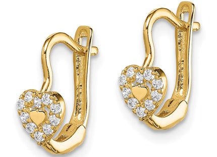 14k Yellow Gold Earrings Style GK1060 - Classique Jewelry Inc.