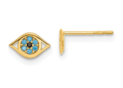 14k Yellow Gold Earrings Style GK1069 - Classique Jewelry Inc.