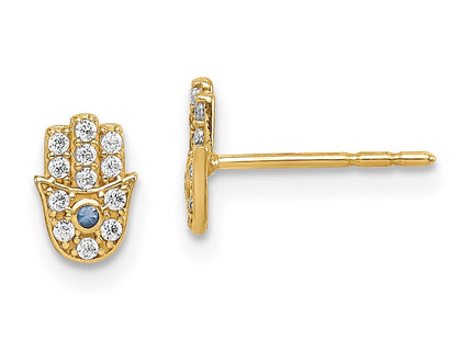 14k Yellow Gold Earrings Style GK1074 - Classique Jewelry Inc.