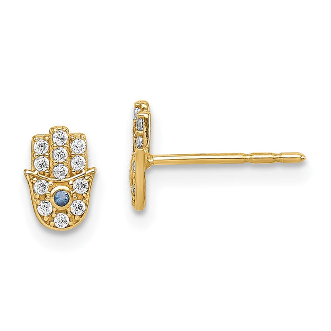 14k Yellow Gold Earrings Style GK1074 - Classique Jewelry Inc.
