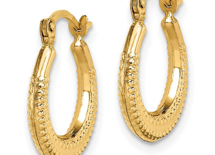 14k Yellow Gold Earrings Style GK1077 - Classique Jewelry Inc.