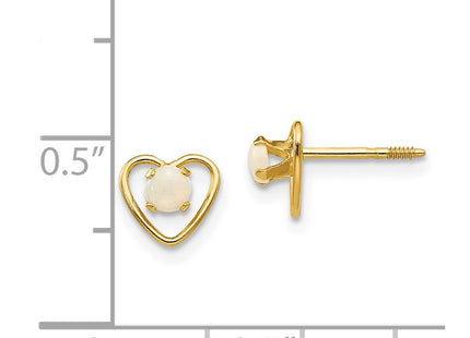 14k Yellow Gold Earrings Style GK109 - Classique Jewelry Inc.