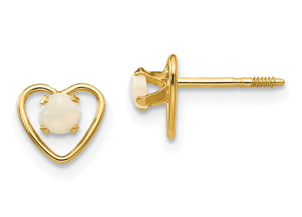 14k Yellow Gold Earrings Style GK109 - Classique Jewelry Inc.