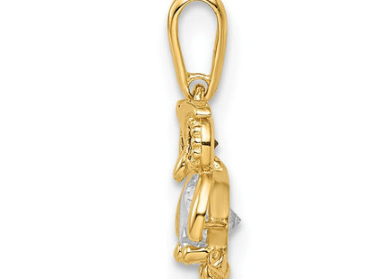 14k Yellow Gold Pendants Style GK1092 - Classique Jewelry Inc.