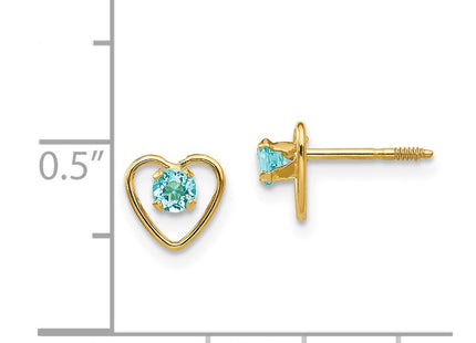 14k Yellow Gold Earrings Style GK111 - Classique Jewelry Inc.