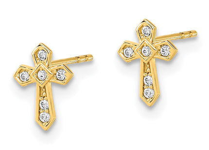 14k Yellow Gold Earrings Style GK1115 - Classique Jewelry Inc.