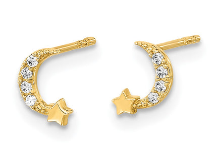 14k Yellow Gold Earrings Style GK1119 - Classique Jewelry Inc.