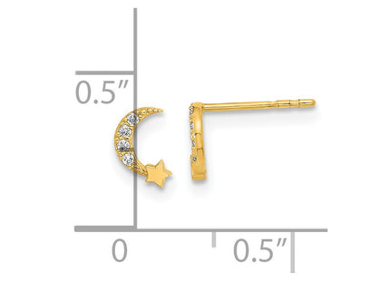 14k Yellow Gold Earrings Style GK1119 - Classique Jewelry Inc.