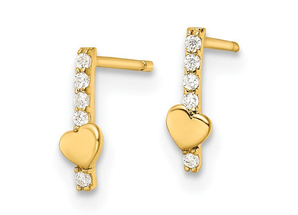 14k Yellow Gold Earrings Style GK1122 - Classique Jewelry Inc.