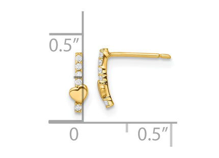 14k Yellow Gold Earrings Style GK1122 - Classique Jewelry Inc.