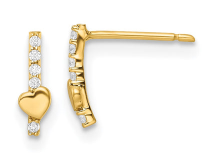 14k Yellow Gold Earrings Style GK1122 - Classique Jewelry Inc.