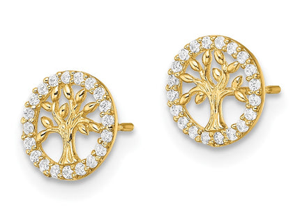 14k Yellow Gold Earrings Style GK1126 - Classique Jewelry Inc.