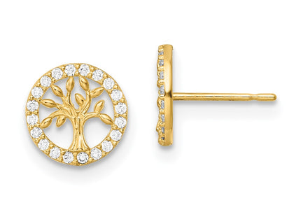 14k Yellow Gold Earrings Style GK1126 - Classique Jewelry Inc.