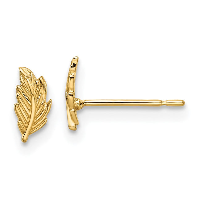 14k Yellow Gold Earrings Style GK1128 - Classique Jewelry Inc.