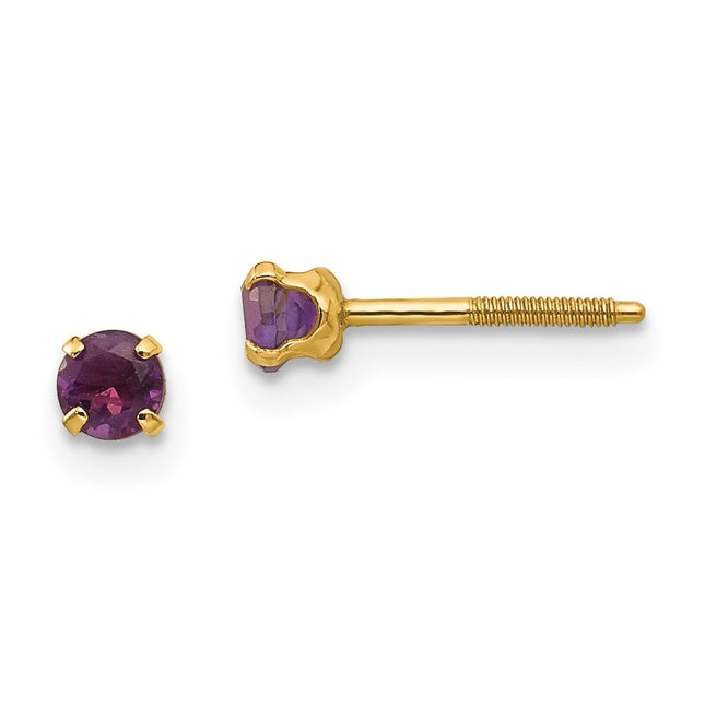 14k Yellow Gold Earrings Style GK113 - Classique Jewelry Inc.