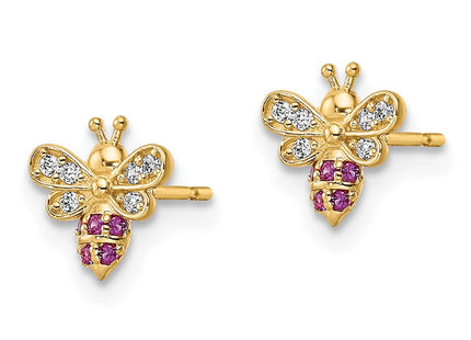 14k Yellow Gold Earrings Style GK1133 - Classique Jewelry Inc.