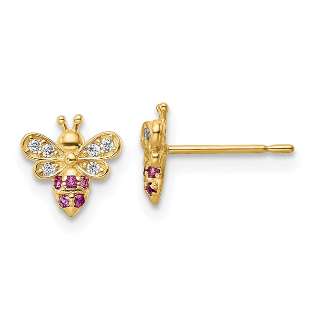 14k Yellow Gold Earrings Style GK1133 - Classique Jewelry Inc.