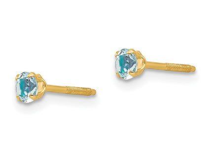 14k Yellow Gold Earrings Style GK114 - Classique Jewelry Inc.