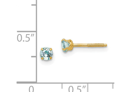 14k Yellow Gold Earrings Style GK114 - Classique Jewelry Inc.