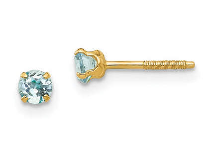 14k Yellow Gold Earrings Style GK114 - Classique Jewelry Inc.