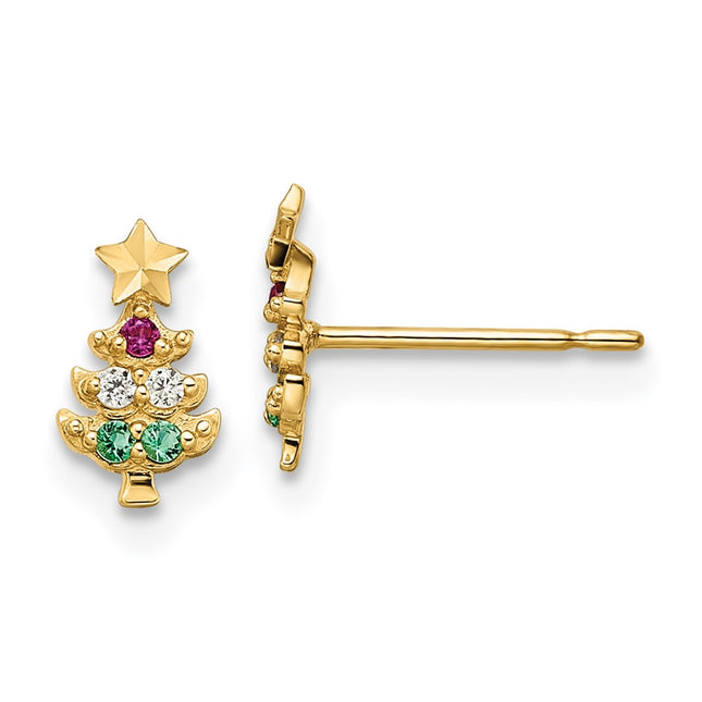 14k Yellow Gold Earrings Style GK1145 - Classique Jewelry Inc.