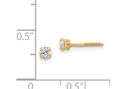 14k Yellow Gold Earrings Style GK115 - Classique Jewelry Inc.