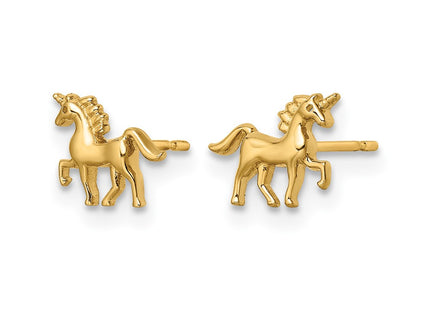 14K gold earrings, alternate view