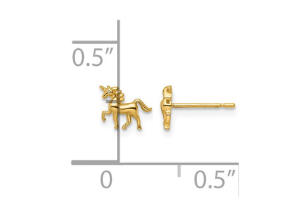 14K gold earrings, another view