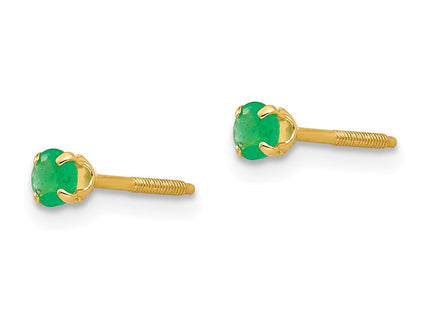 14k Yellow Gold Earrings Style GK116 - Classique Jewelry Inc.