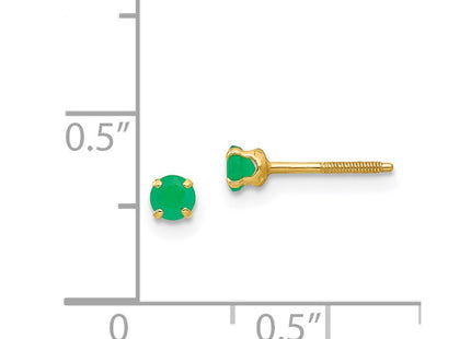 14k Yellow Gold Earrings Style GK116 - Classique Jewelry Inc.