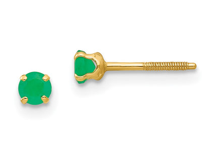 14k Yellow Gold Earrings Style GK116 - Classique Jewelry Inc.