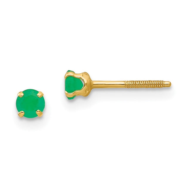 14k Yellow Gold Earrings Style GK116 - Classique Jewelry Inc.