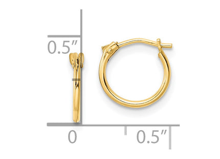 14k Yellow Gold Earrings Style GK1161 - Classique Jewelry Inc.