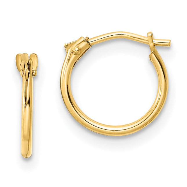 14k Yellow Gold Earrings Style GK1161 - Classique Jewelry Inc.
