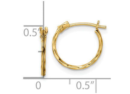 14k Yellow Gold Earrings Style GK1162 - Classique Jewelry Inc.