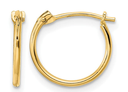 14K gold hoop earrings