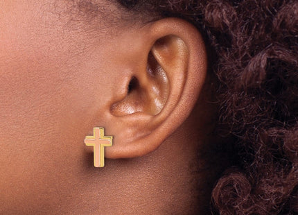14k Two-tone Earrings Style GK1171 - Classique Jewelry Inc.