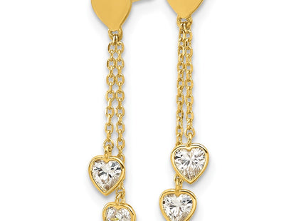 14k Yellow Gold Earrings Style GK1176 - Classique Jewelry Inc.