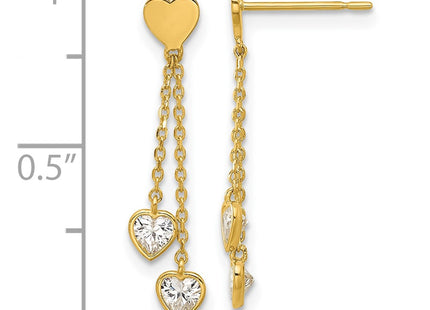 14k Yellow Gold Earrings Style GK1176 - Classique Jewelry Inc.