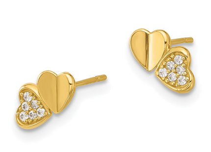 14k Yellow Gold Earrings Style GK1178 - Classique Jewelry Inc.