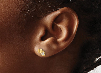 14k Yellow Gold Earrings Style GK1178 - Classique Jewelry Inc.