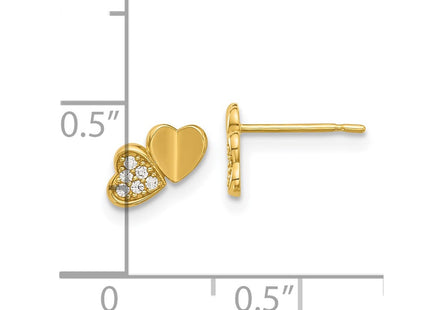 14k Yellow Gold Earrings Style GK1178 - Classique Jewelry Inc.