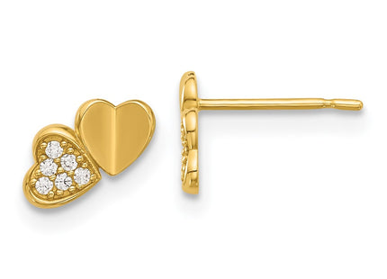 14k Yellow Gold Earrings Style GK1178 - Classique Jewelry Inc.