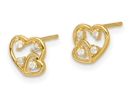 14k Yellow Gold Earrings Style GK1179 - Classique Jewelry Inc.