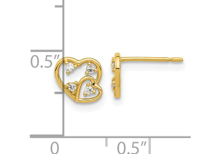 14k Yellow Gold Earrings Style GK1179 - Classique Jewelry Inc.