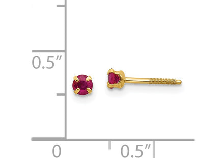 14k Yellow Gold Earrings Style GK118 - Classique Jewelry Inc.