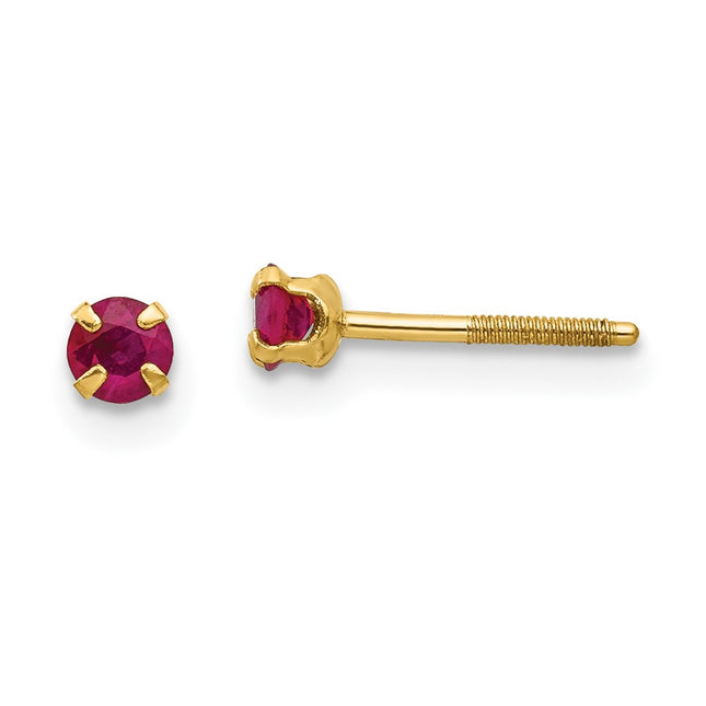 14k Yellow Gold Earrings Style GK118 - Classique Jewelry Inc.
