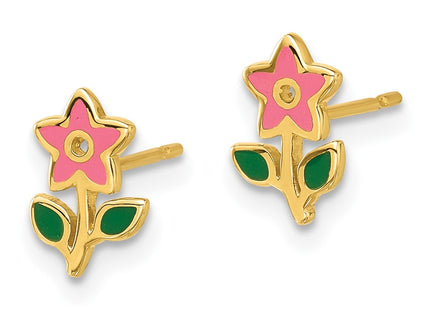 14k Yellow Gold Earrings Style GK1180 - Classique Jewelry Inc.