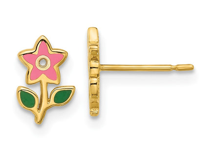 14k Yellow Gold Earrings Style GK1180 - Classique Jewelry Inc.